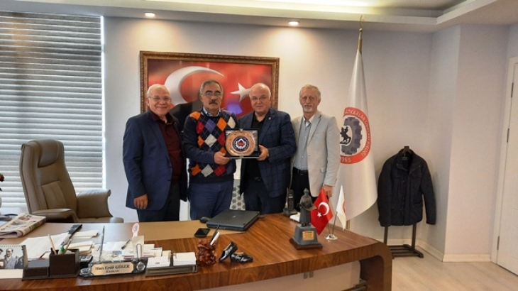 Türkiye Madeni Eşya Sanatkarları Federasyonu Başkanı Necdet Heppekcan'dan SESOB'a ziyaret